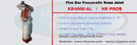5 Bar Pneumatic Knee Joint  titanium polycentric  Modular Knee Joint
