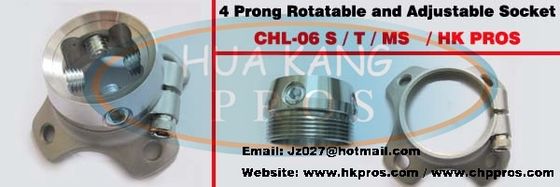 4 Prong Rotatable and adjustable socket adapter