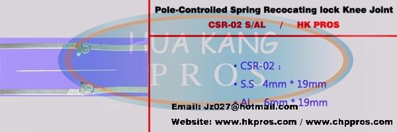 Pole‐controlled Spring Relocating Lock Knee Joints