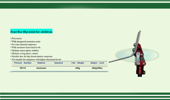 Four Bar Hip Joint for children Aluminium  Pediatric  Lower Limb Prosthetics