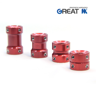 Aluminum Prosthetic Double Head Adapter For Children Length 50mm