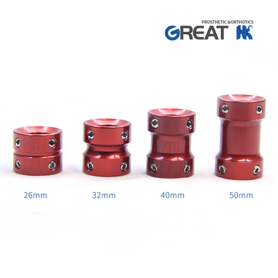 Aluminum Prosthetic Double Head Adapter For Children Length 50mm