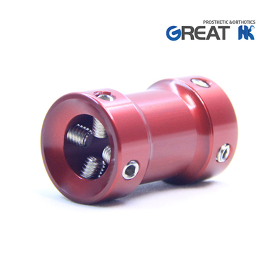 Aluminum Prosthetic Double Head Adapter For Children Length 50mm
