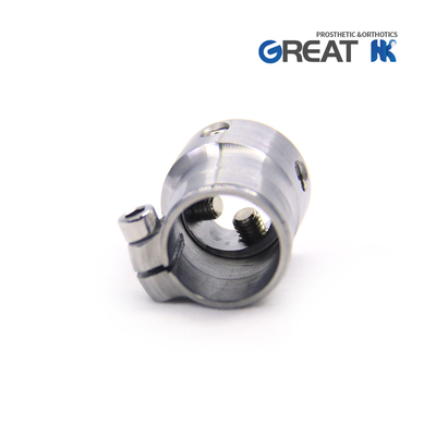 Stainless Steel Pediatric Prosthetic Tube Clamp Adaptor 10° Tilt