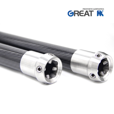 Titanium Lower Limb Prosthetic Components , 420mm Prosthetic Carbon Fiber Pylon Adapter