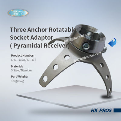 Three Anchor Rotatable  Socket Adaptor  ( Pyramidal Receiver)